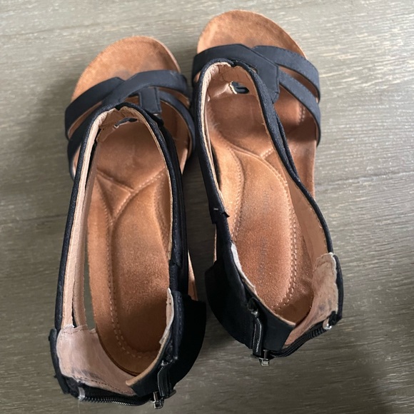 Adrienne Vittadini Black Summer Heels Women size 8 - Picture 6 of 7